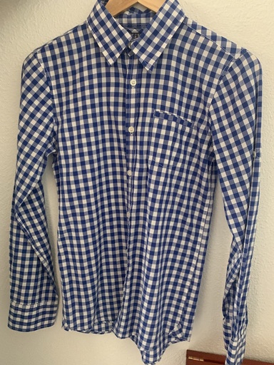 [Bon état] Chemise à carreaux  bleu / blanc