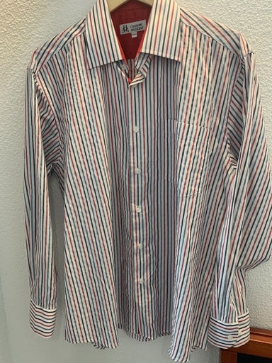[Bon état] Chemise à rayures bleu / noir / rouge